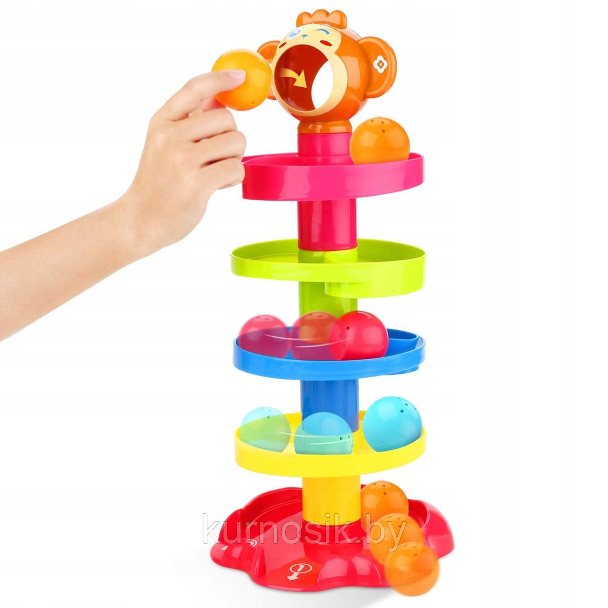 Развивающая игрушка Башня с шариками Обезьянка HE0205 - фото 5 - id-p160740140