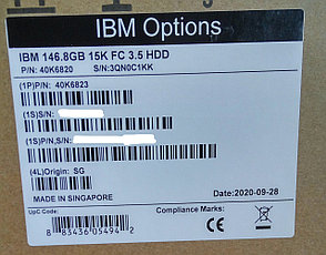 40K6820 40K6823 40K6857 Жесткий диск IBM 146GB 15K 4G 3.5 FC-AL, фото 2