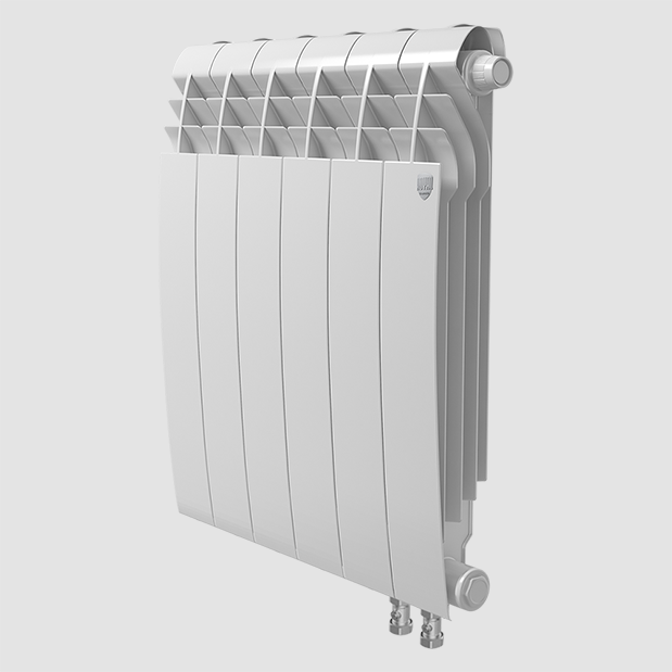 Радиатор биметаллический Royal Thermo Biliner 500 VD Bianco Traffico [1 секция] 8 секций, 1360, 640 - фото 1 - id-p160740860