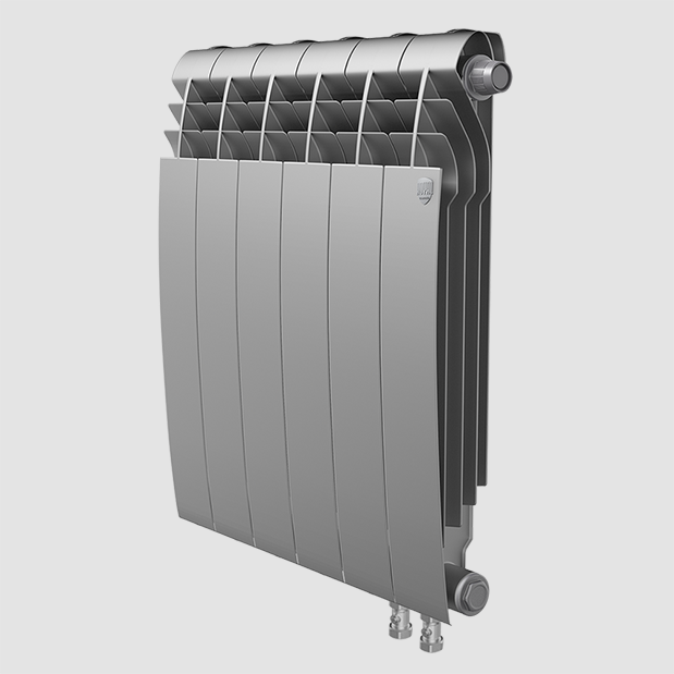 Радиатор биметаллический Royal Thermo Biliner 500 VD Silver Satin [1 секция] - фото 1 - id-p160740869