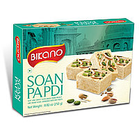 Соан Папди с орехами (Bicano Soan Papdi), 250г - воздушная индийская халва с миндалем и фисташками