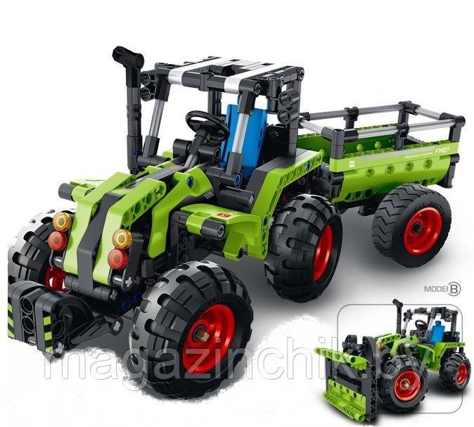 Конструктор трактор и снегоочиститель 2 в 1, 6807, аналог Лего Техник - фото 3 - id-p160743486