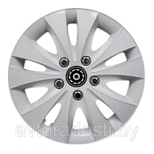 Колпаки на колеса Storm White X 13" (хромированные болты) (Jestic) - фото 1 - id-p123768323