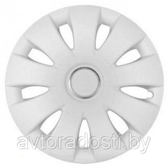 Колпаки на колеса Aura White Chrome ring 14" (Jestic) - фото 1 - id-p123768195