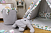 Детский вигвам / типи , игровая палатка + 4 игрушки , серый, фото 6