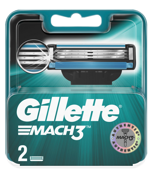 Сменные кассеты Gillette MACH 3 ( 2 шт ) - фото 1 - id-p160750004