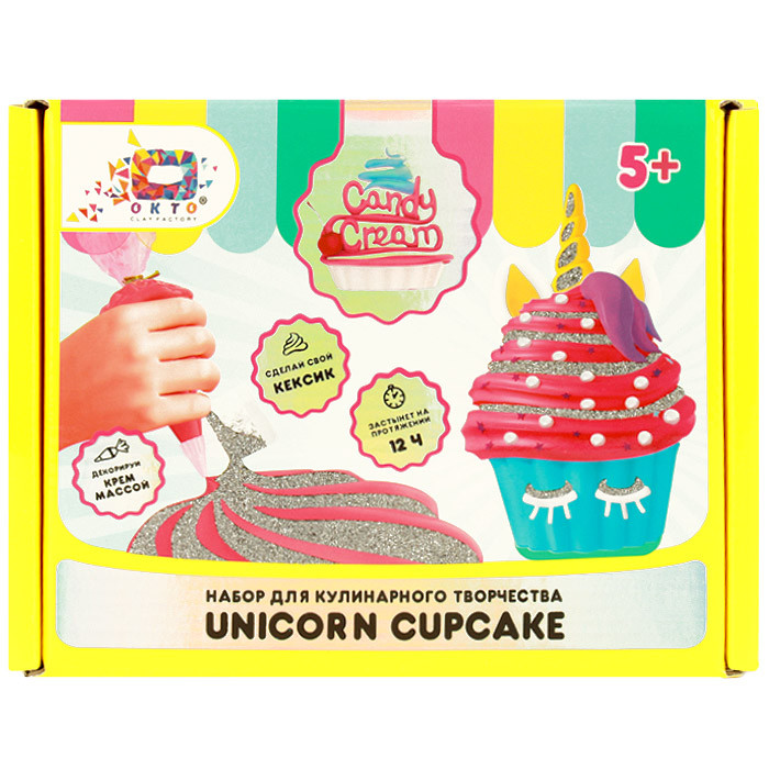 Набор крем-массы для моделирования ТМ Candy Cream Unicorn Cupcake - фото 1 - id-p160750670