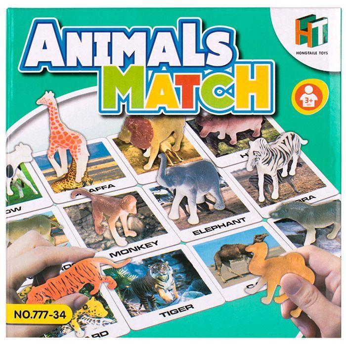 Настольная игра "Animals match" (Подбери животное) - фото 1 - id-p160750673