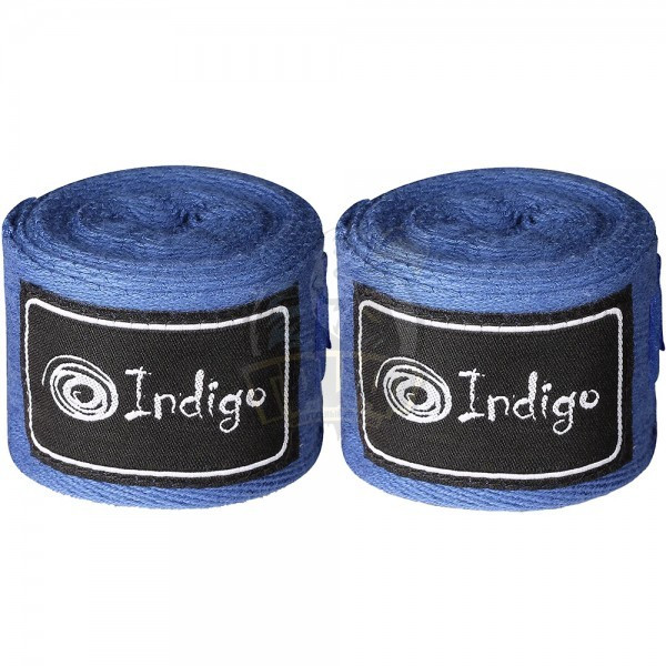 Бинт боксерский Indigo 3,5 м (синий) (арт. 1115-BL)