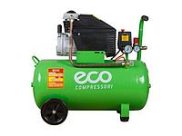 Компрессор ECO AE-501-1 (260 л/мин, 8 атм, коаксиальный, масляный, ресив. 50 л, 220 В, 1.80 кВт)