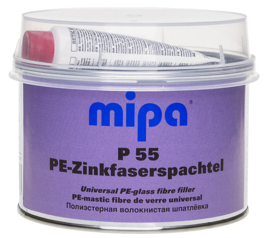 MIPA 289110000 P 55 PE-Zinkfaserspachtel Шпатлевка цинк-стекловолокнистая легкая 875г, фото 2