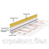 Оконный профиль примыкающий с сеткой BellaPlast (графитовый), 6 мм, 2,5 м, Польша, фото 3