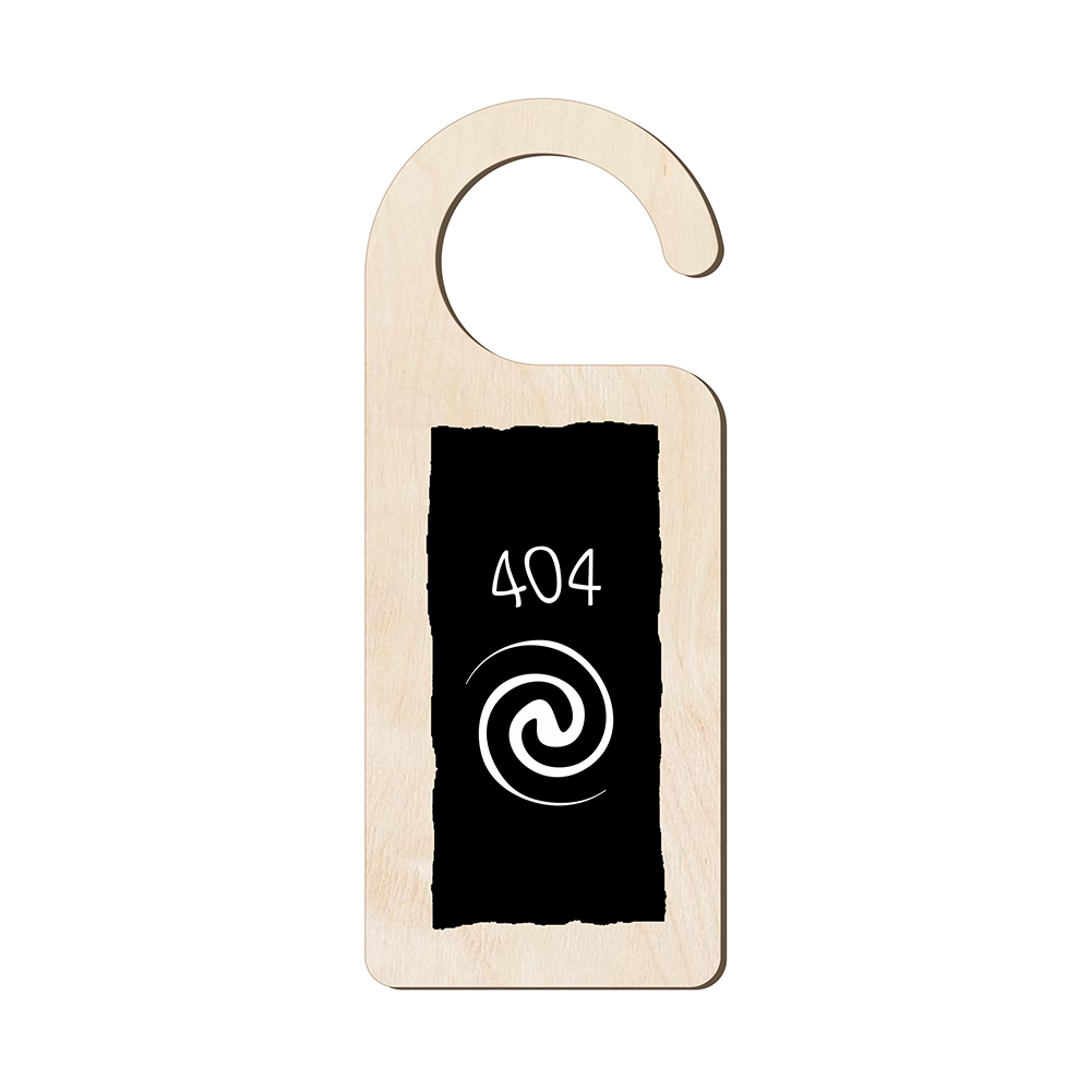 Табличка на дверную ручку «404»