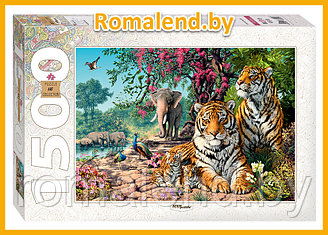 Пазл "Тигры", 1500 элементов, арт 83054