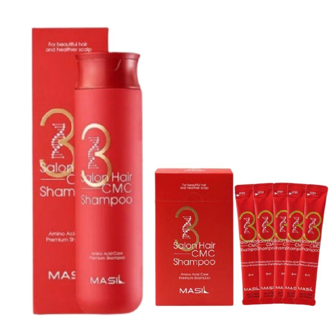 300 МЛ / Шампунь Masil с аминокислотами 3 Salon Hair CMC Shampoo 300 мл и 10 мл