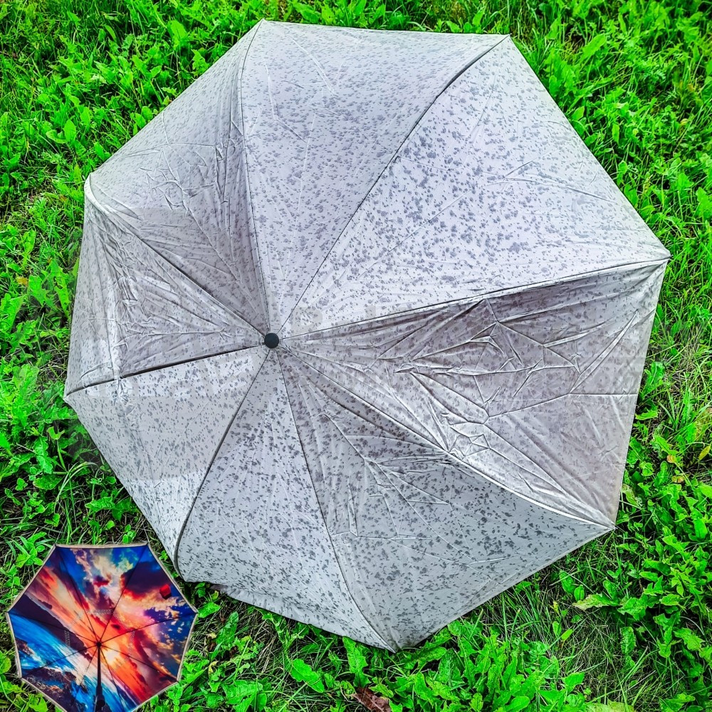 NEW Зонт наоборот двухсторонний UpBrella (антизонт) / Умный зонт обратного сложения Звездное небо - фото 6 - id-p160830593