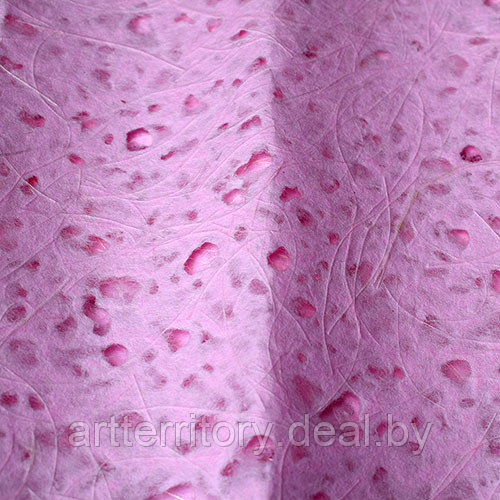Бумага декоративная с вкраплениями бумажной рафии 50х70см (розовый) - фото 1 - id-p160831453