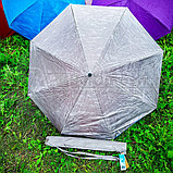 NEW Зонт наоборот двухсторонний UpBrella (антизонт) / Умный зонт обратного сложения Синяя роза, фото 10