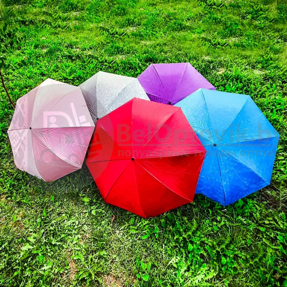NEW Зонт наоборот двухсторонний UpBrella (антизонт) / Умный зонт обратного сложения Розовый цветок - фото 7 - id-p160831819