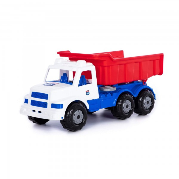 Детская игрушка "Буран" №3, автомобиль-самосвал (бело-синий) арт.90355 - фото 1 - id-p160832072