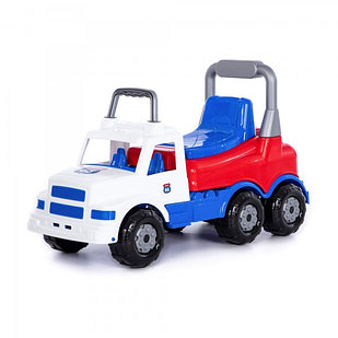 Детская игрушка Каталка-автомобиль "Буран" №1 (бело-синяя) арт. 90348 Полесье