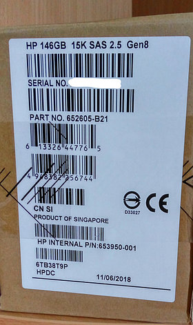652605-B21 653950-001 Жесткий диск HP 146GB 15K 6G 2.5 SAS DP ENT, фото 2