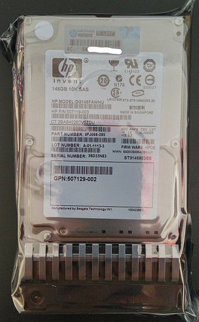 EG0146FAWHU 507119-003 507119-005 Жёсткий диск HP 146GB 10K 6G 2.5 SAS DP, фото 2