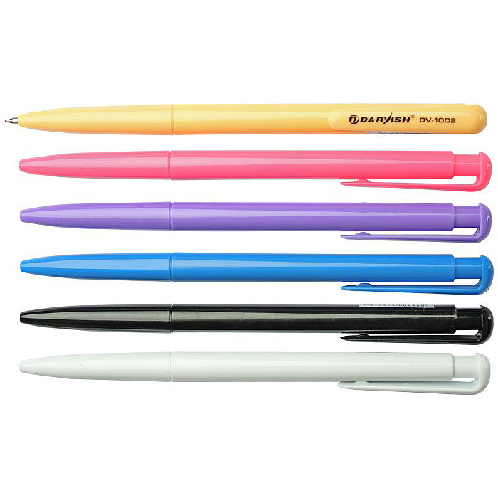 Ручка автоматическая синяя Darvish корпус цветной ассорти - фото 1 - id-p106433761