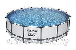 Каркасный бассейн Bestway Steel Pro Max 56488 457х107см с фильтр-насосом, лестницей и тентом