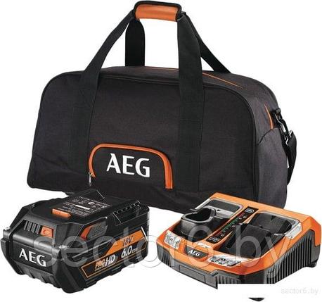 Аккумулятор с зарядным устройством AEG Powertools SETL1860RHDBLK 4932464756 (18В/6 Ah + 12-18В), фото 2