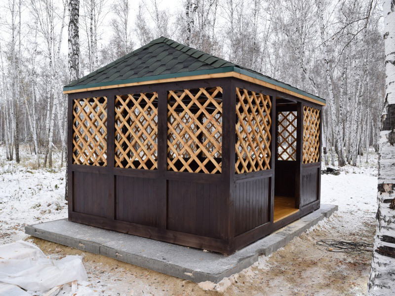 Беседка садовая деревянная для дачи в Минске - фото 3 - id-p160867382