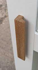 Мебельная ручка деревянная (РМ 27) из дуба или ясеня 100 мм 30*25*16 .Шлифованные под покрытие.