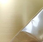 ABS-пластик двухслойный 1200x600x1,5мм золото матовое/на чёрном (лазер), фото 2