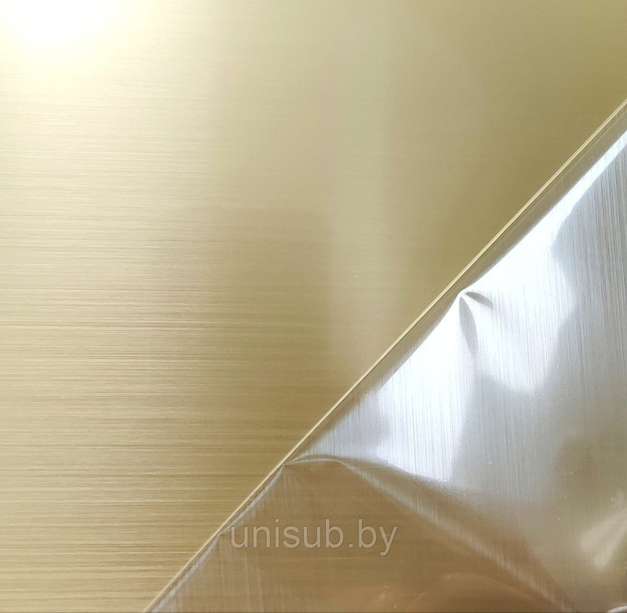 ABS-пластик двухслойный 1200x600x1,5мм золото матовое/на чёрном (лазер) - фото 2 - id-p155180158