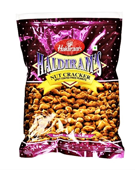 Сухая Закуска Ореховый Крекер, Nut Cracker Haldiram's, 200 г - пряный арахис со специями