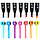 Набор двусторонних маркеров для скетчинга 262 цвета в чехле, фото 2