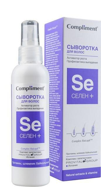Сыворотка для волос Compliment Селен+ "Активатор роста, профилактика выпадений", 150 мл