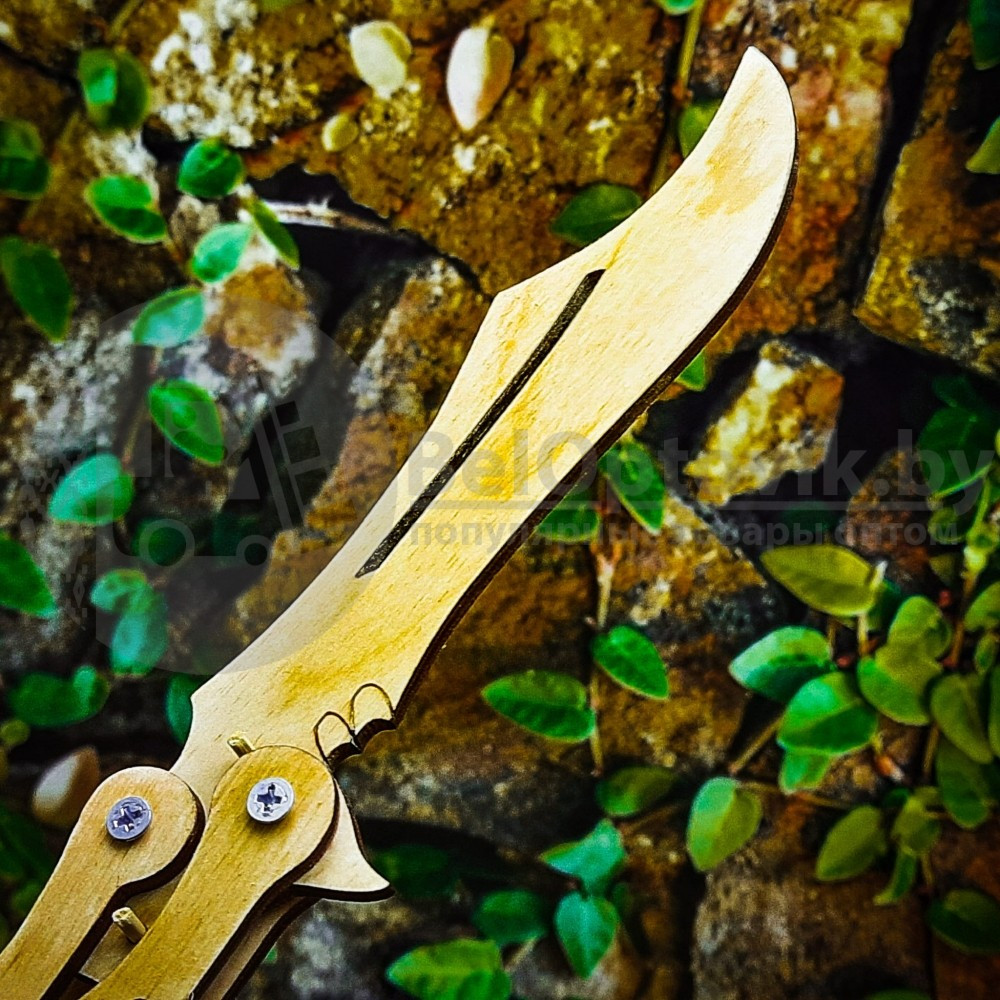 Игрушка - модель деревянная: перочинный нож Бабочка. Складной Натуральное дерево - фото 6 - id-p160888439