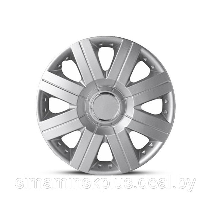 Колпаки колесные Autoprofi R16, PP пластик, регулировочный обод, металлик, 400 мм, 4 шт - фото 2 - id-p160949777