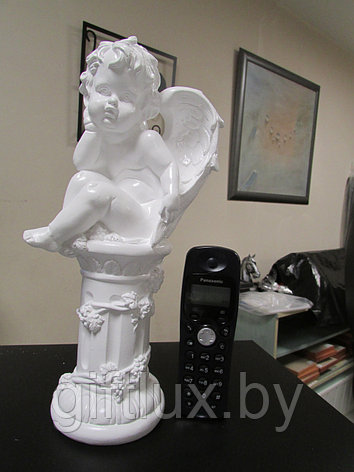 Сувенир Ангел на колонне, гипс, 15*13*30 см, фото 2