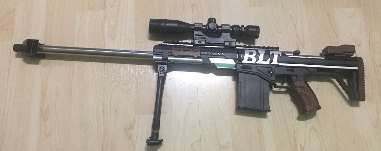 Детская пневматическая снайперская винтовка BARRETT 2018, 72 см - фото 2 - id-p160974478