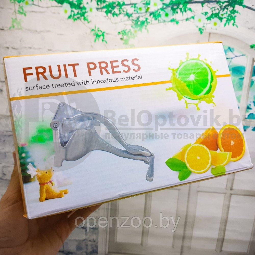 Ручной пресс/соковыжималка (Орехокол) Fruit Press для фруктов и ягод (Размер М 10х10х9 см) - фото 5 - id-p160887929