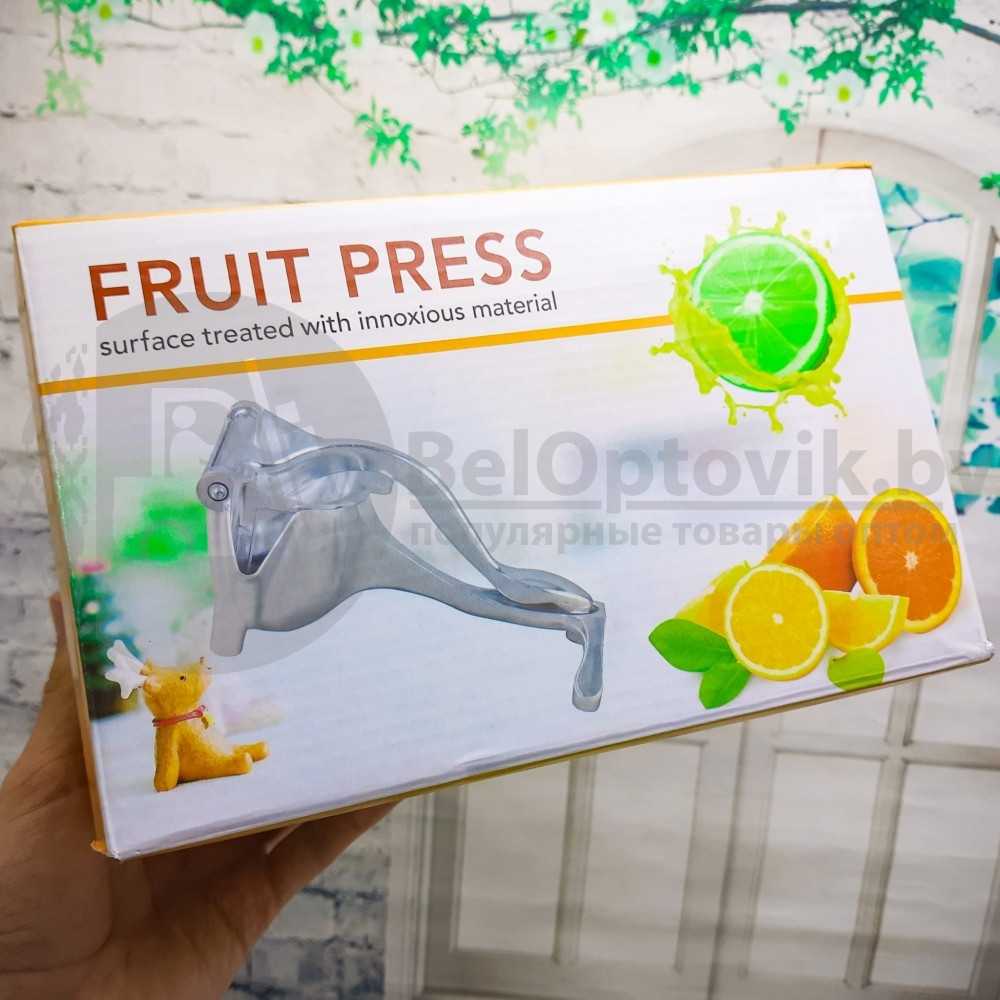 Ручной пресс/соковыжималка (Орехокол) Fruit Press для фруктов и ягод (Размер М 10х10х9 см) - фото 5 - id-p160888570