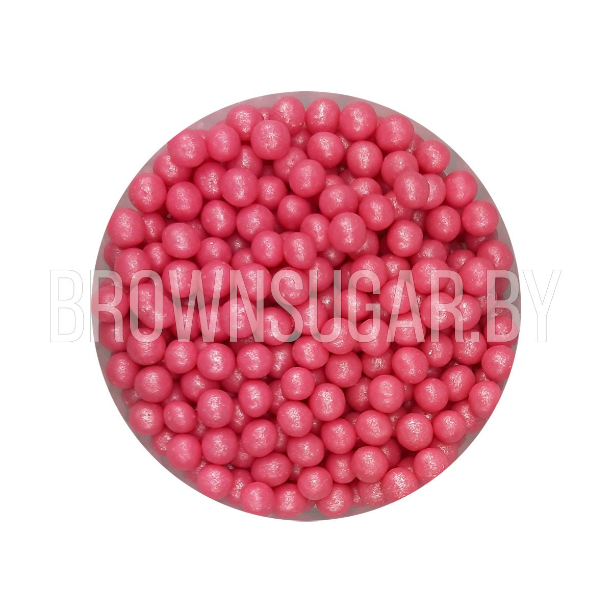 Драже взорванные зерна риса Жемчуг розовый 6-8 мм (Россия, 50 гр) - фото 1 - id-p160694423