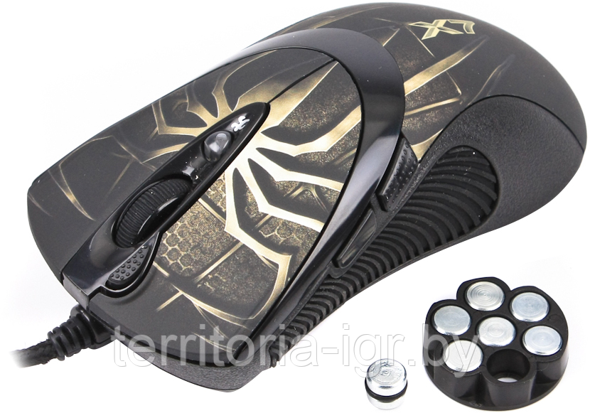 Игровая проводная лазерная мышь Oscar Editor X7 XL-747H коричневый A4Tech - фото 5 - id-p161015243
