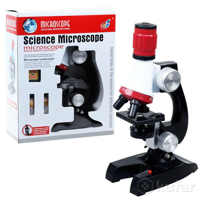 Детский микроскоп Scientific Microscope (Белый) - фото 1 - id-p161026968