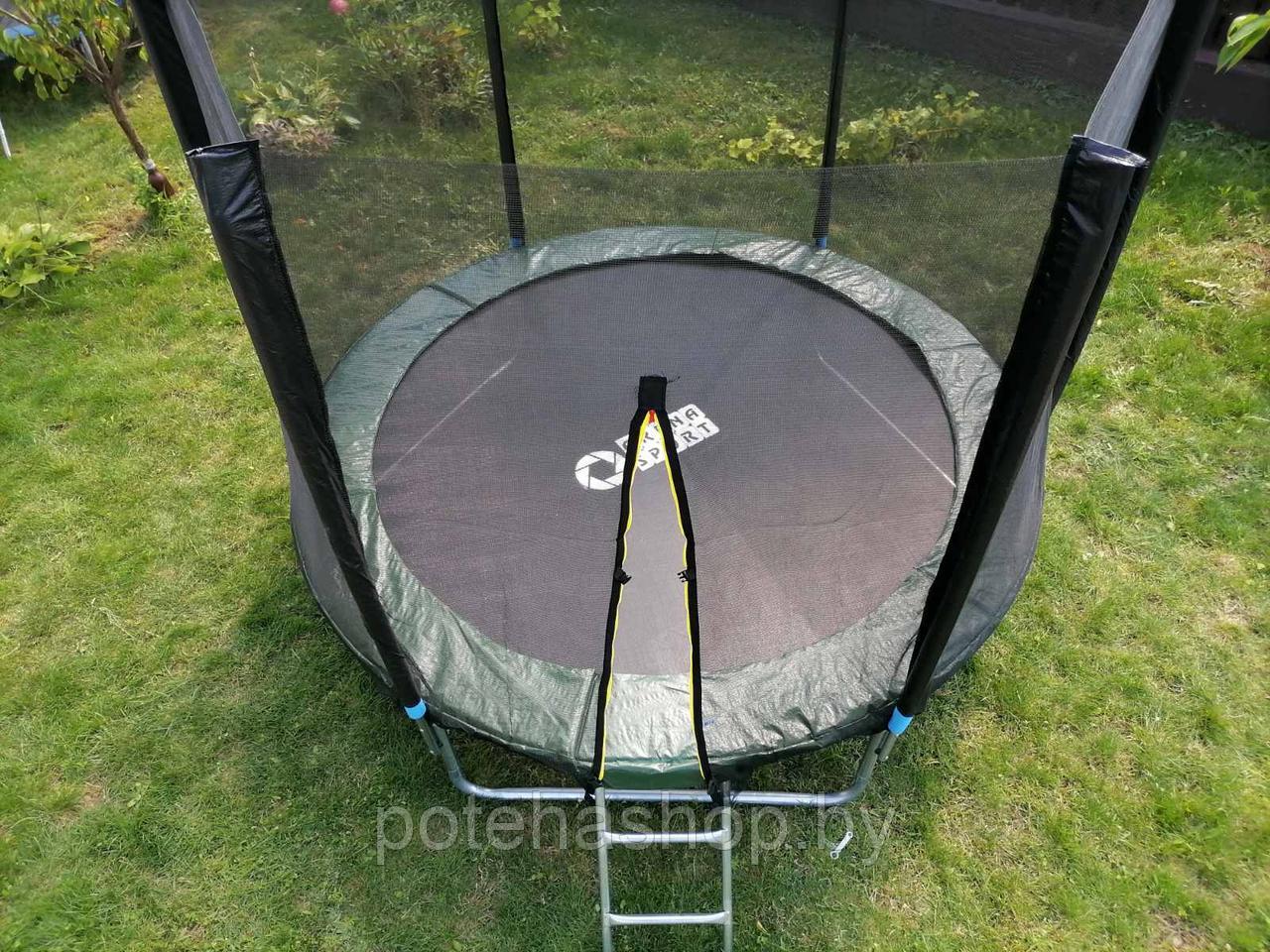 Батут Arena Sport 10FT 312см с сеткой безопасности и лестницей, зелёный - фото 6 - id-p161027723