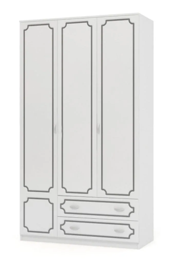 Шкаф ШР-3 трехдверный без зеркал Лакированный орех (2 варианта цвета) фабрика Браво - фото 2 - id-p161027805