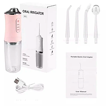 Ирригатор для полости рта с насадками ORAL IRRIGATOR (флоссер) с USB, фото 3