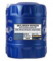 Масло моторное MANNOL Molibden Benzin 10W-40 API SL/CF полусинтетика 20л